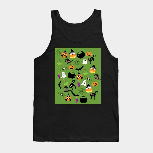 Halloween (green) Tank Top by karlaestrada